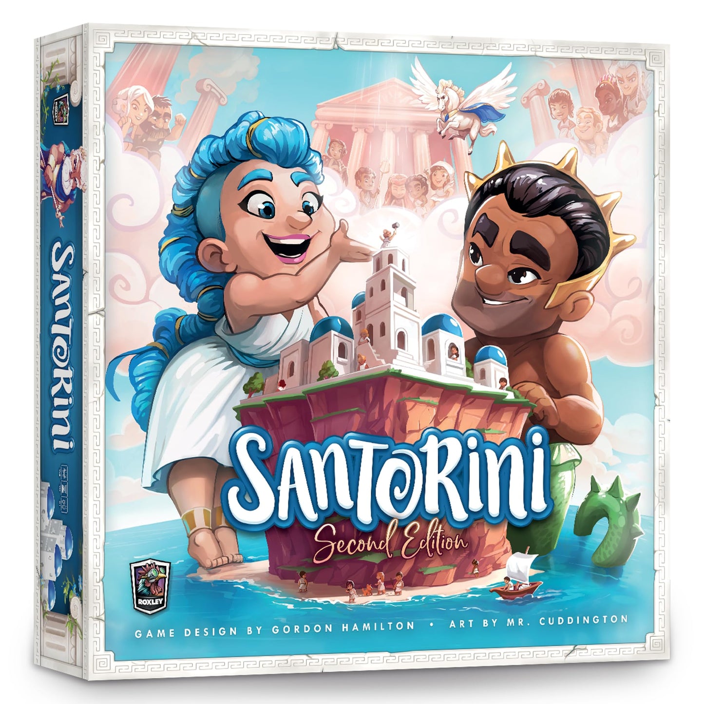 Santorini: Second Edition – Roxley Games | Accessible Strategy Game for Ages 8+, About 20 Minutes