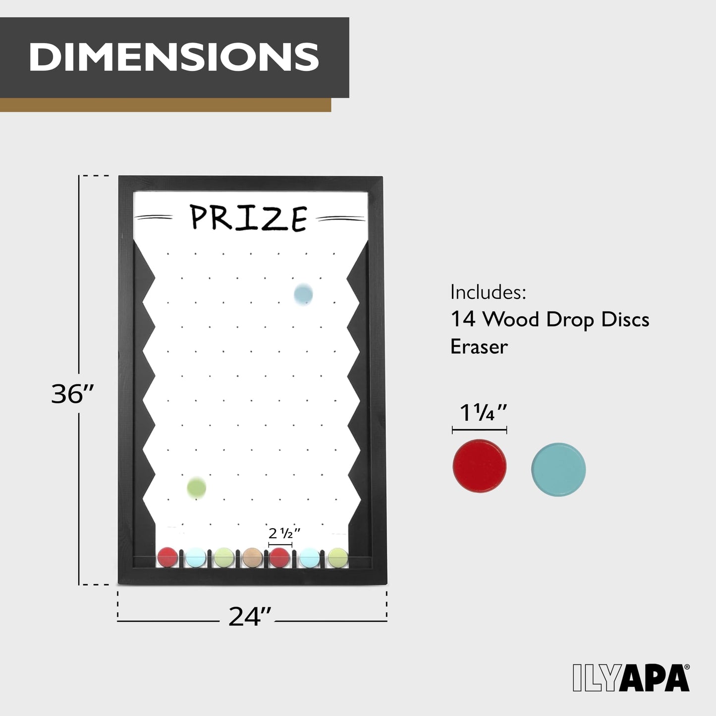 Ilyapa Prize Drop Board Large 24x36 in – Trade Show Booth Games & Giveaways