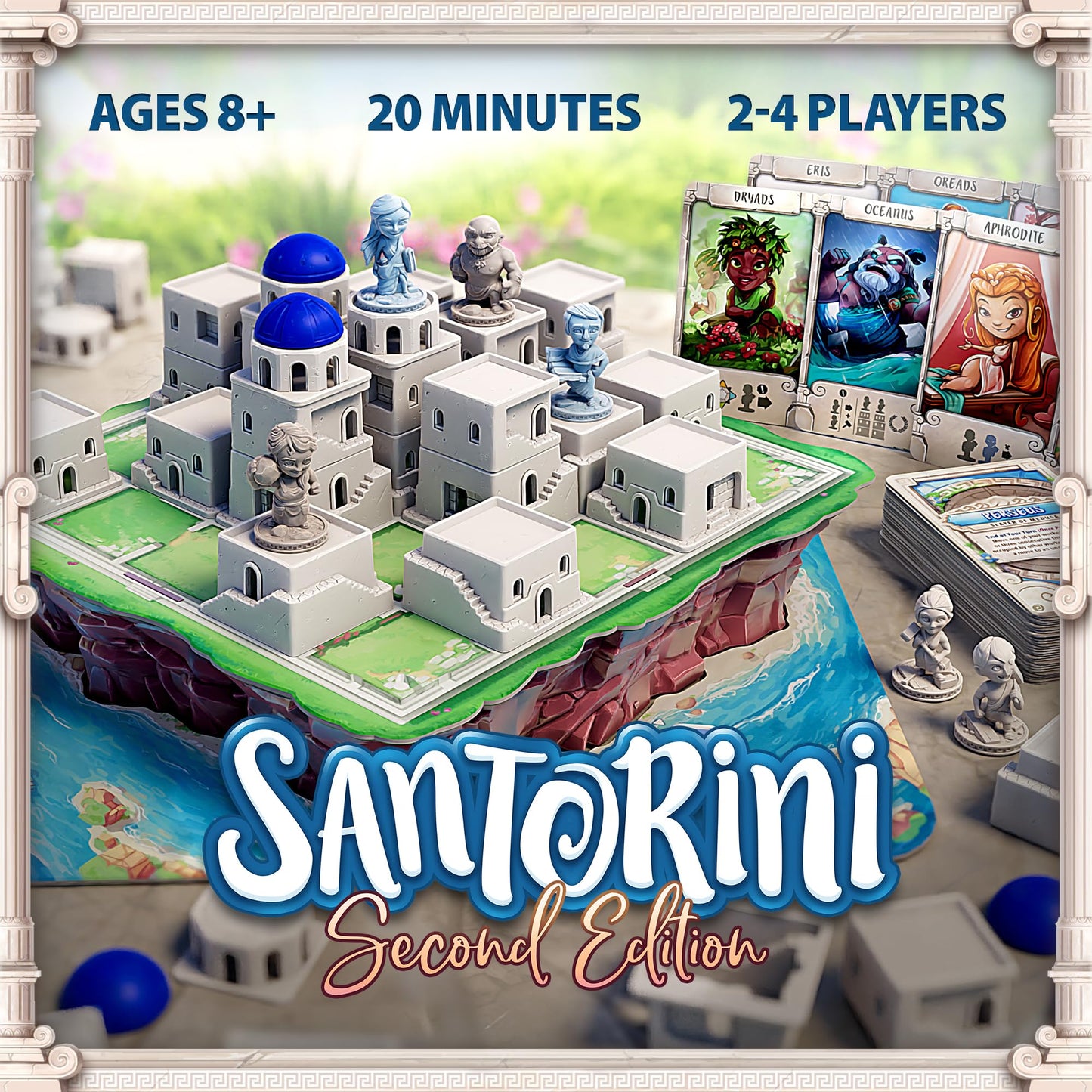 Santorini: Second Edition – Roxley Games | Accessible Strategy Game for Ages 8+, About 20 Minutes