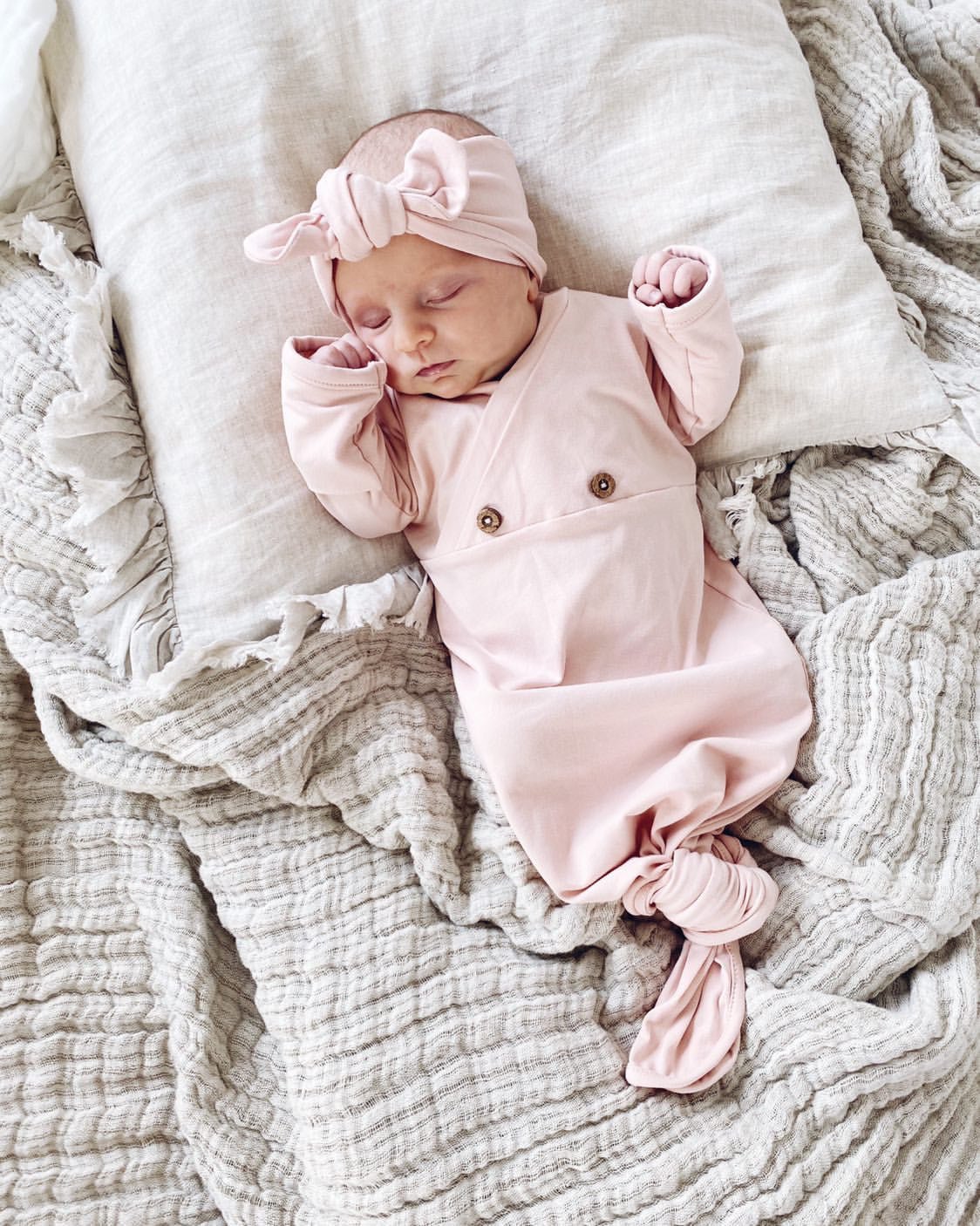 Organic Baby Knotted Gown