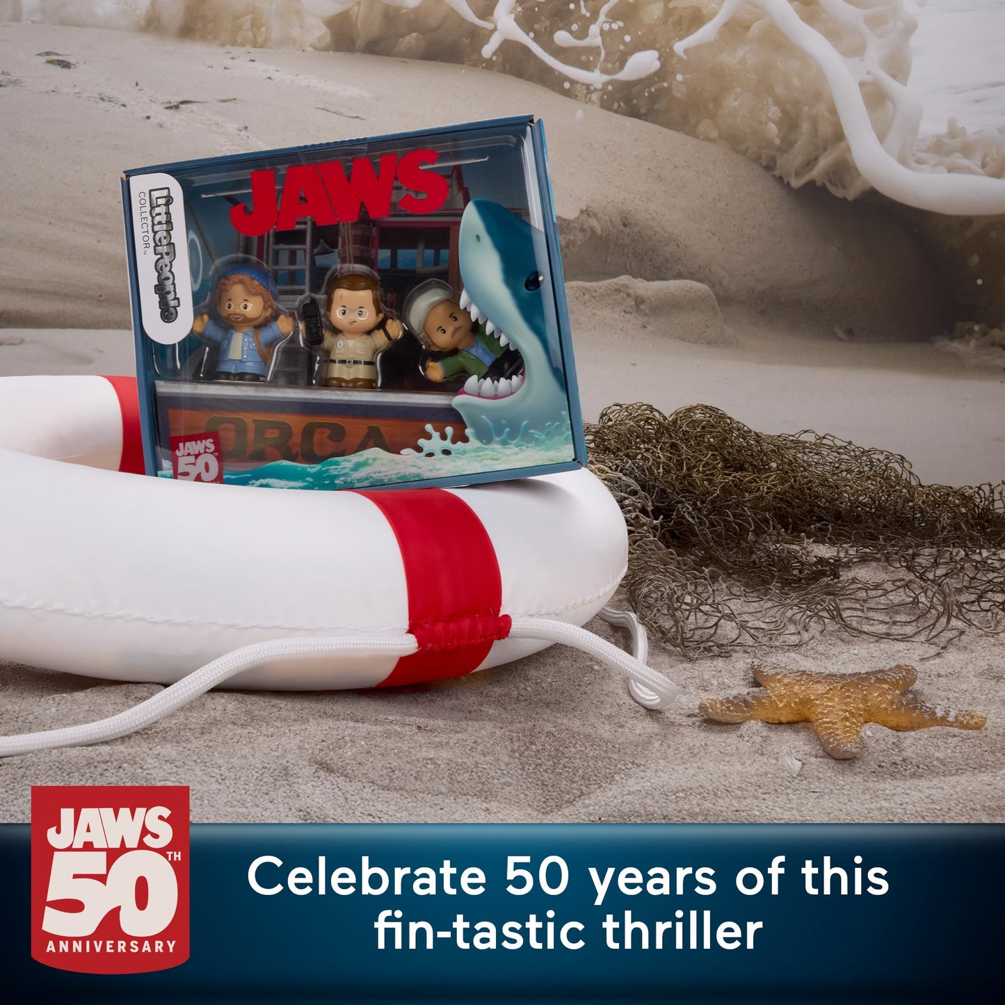 Little People COLLECTOR Jaws Movie Special Edition Set – 3 Figures Display