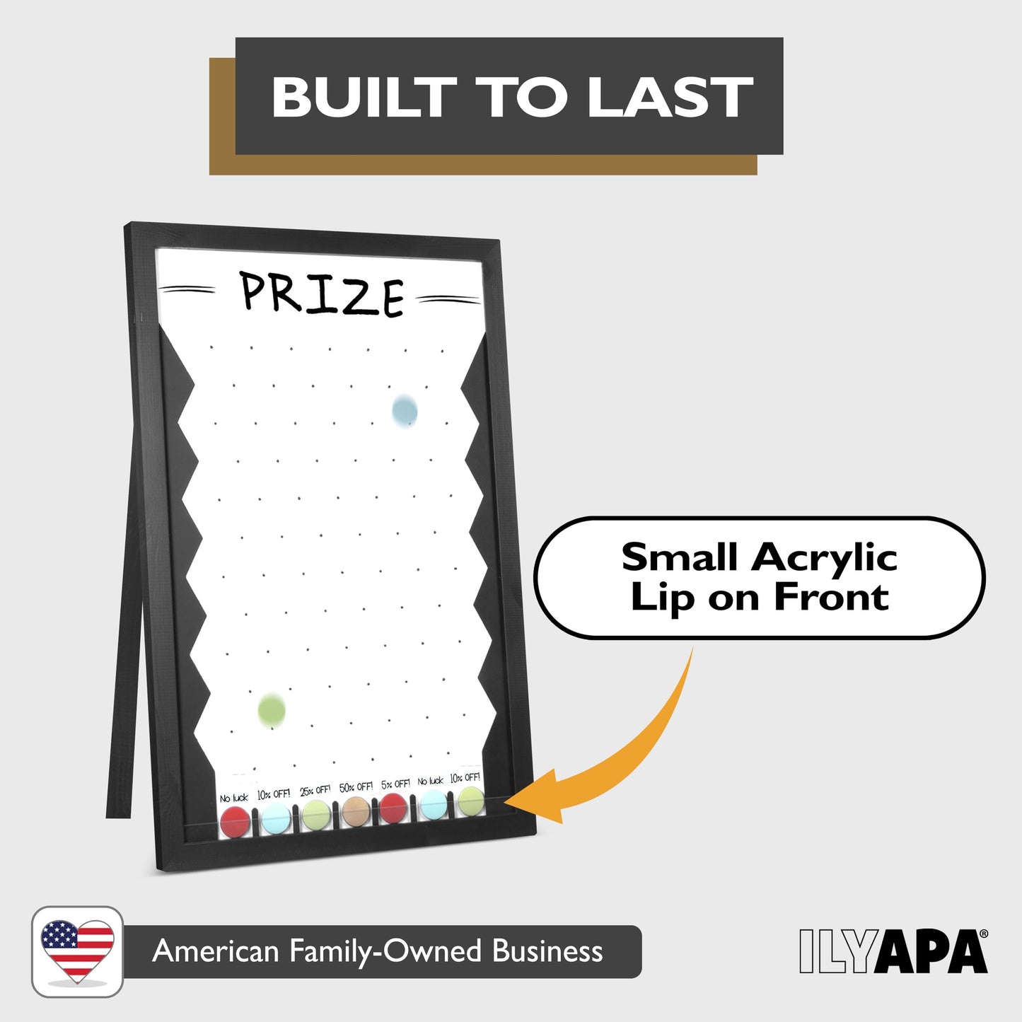 Ilyapa Prize Drop Board Large 24x36 in – Trade Show Booth Games & Giveaways