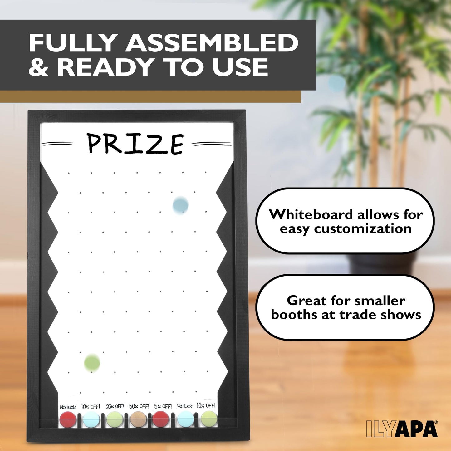 Ilyapa Prize Drop Board Large 24x36 in – Trade Show Booth Games & Giveaways