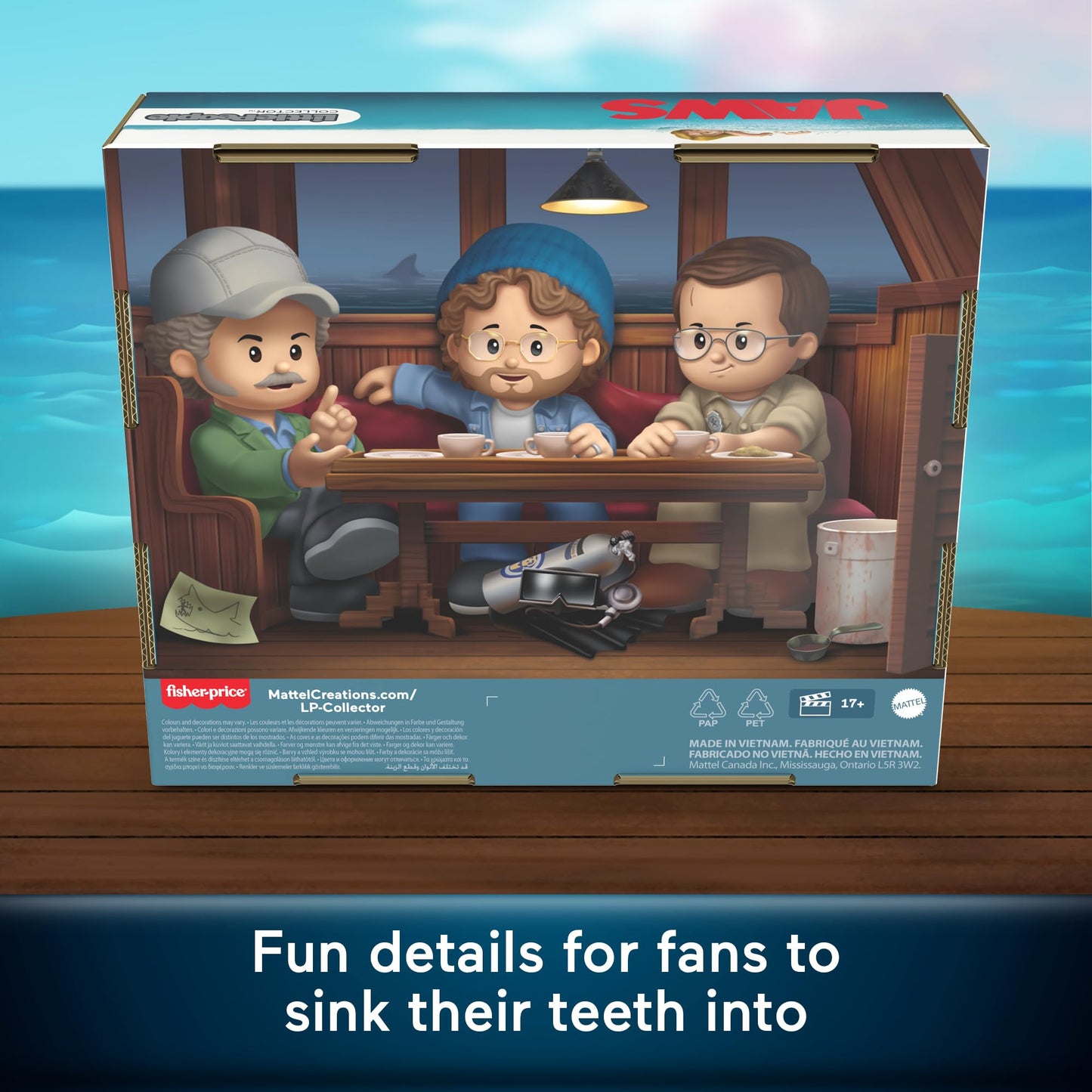 Little People COLLECTOR Jaws Movie Special Edition Set – 3 Figures Display