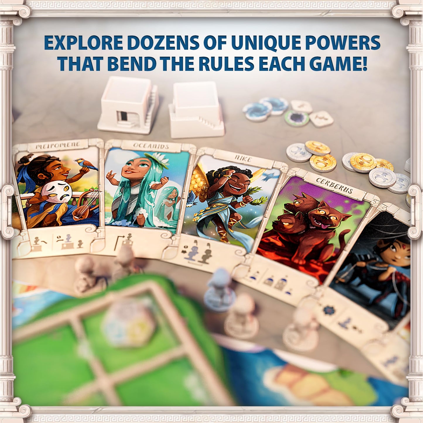 Santorini: Second Edition – Roxley Games | Accessible Strategy Game for Ages 8+, About 20 Minutes