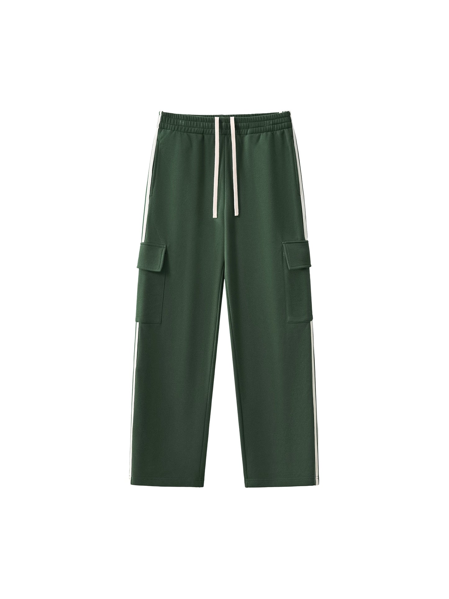 Side Stripe Straight-Leg Tracksuit Bottoms