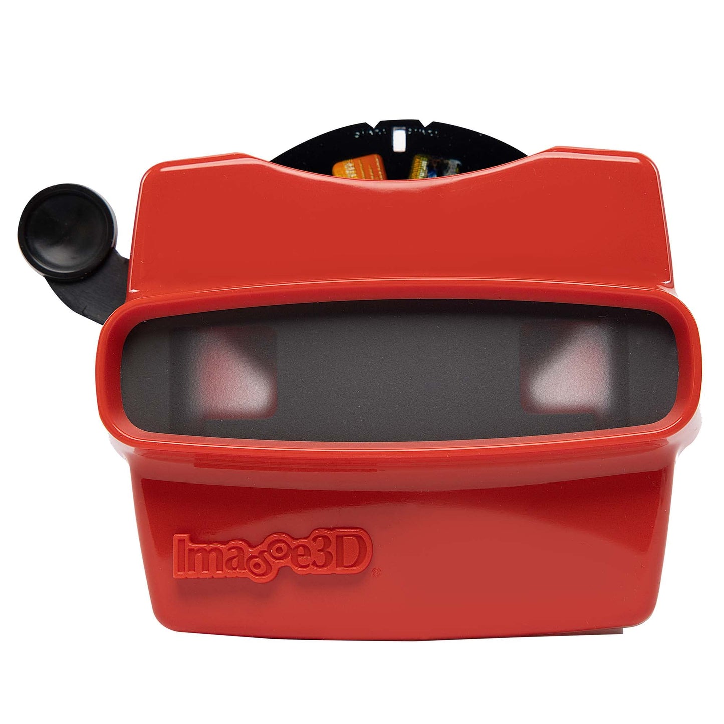 IMAGE3D Custom Viewfinder Reel Plus RetroViewer (Red) – Vintage Slide Viewer for Kids & Adults