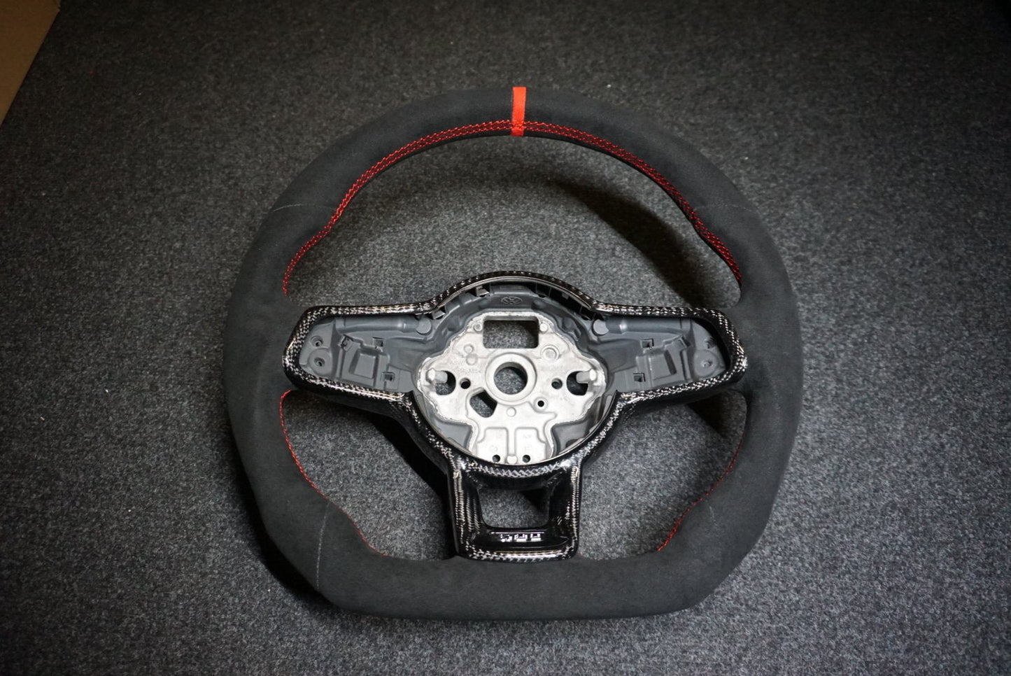 Volkswagen Polo MK6 AW1 Bespoke Custom Alcantara / Leather Steering Wheel (CUSTOM / GTI / R Line / GT 2018 - 2021 Models)