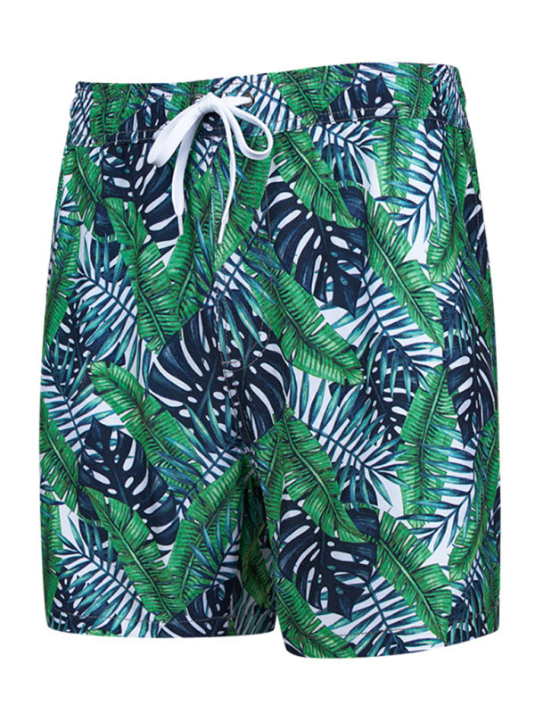 Men's Wonderland Floral Print Vacation Shorts