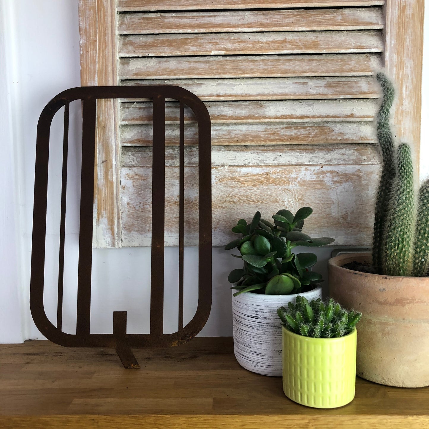 Rustic Art Deco Rusty Metal Alphabet Letters – Home & Garden A-Z 0-9