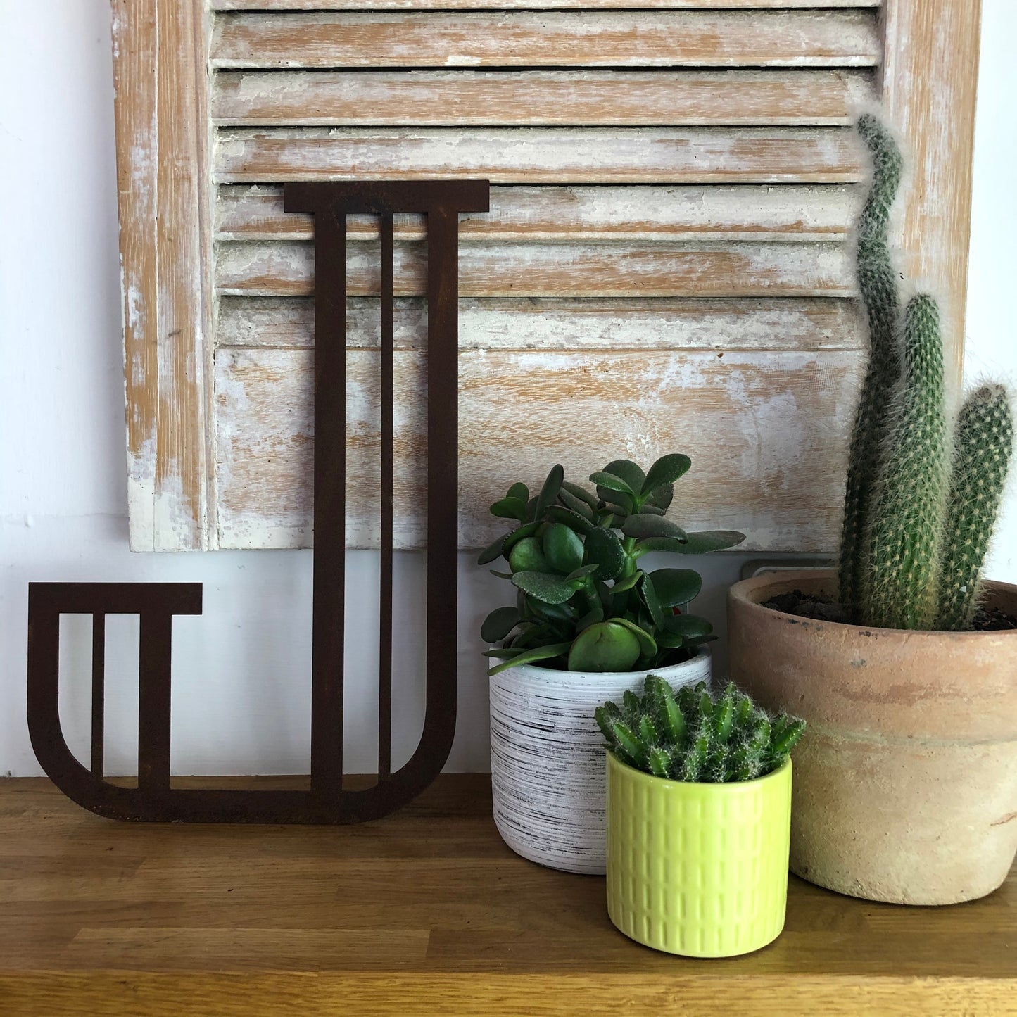 Rustic Art Deco Rusty Metal Alphabet Letters – Home & Garden A-Z 0-9