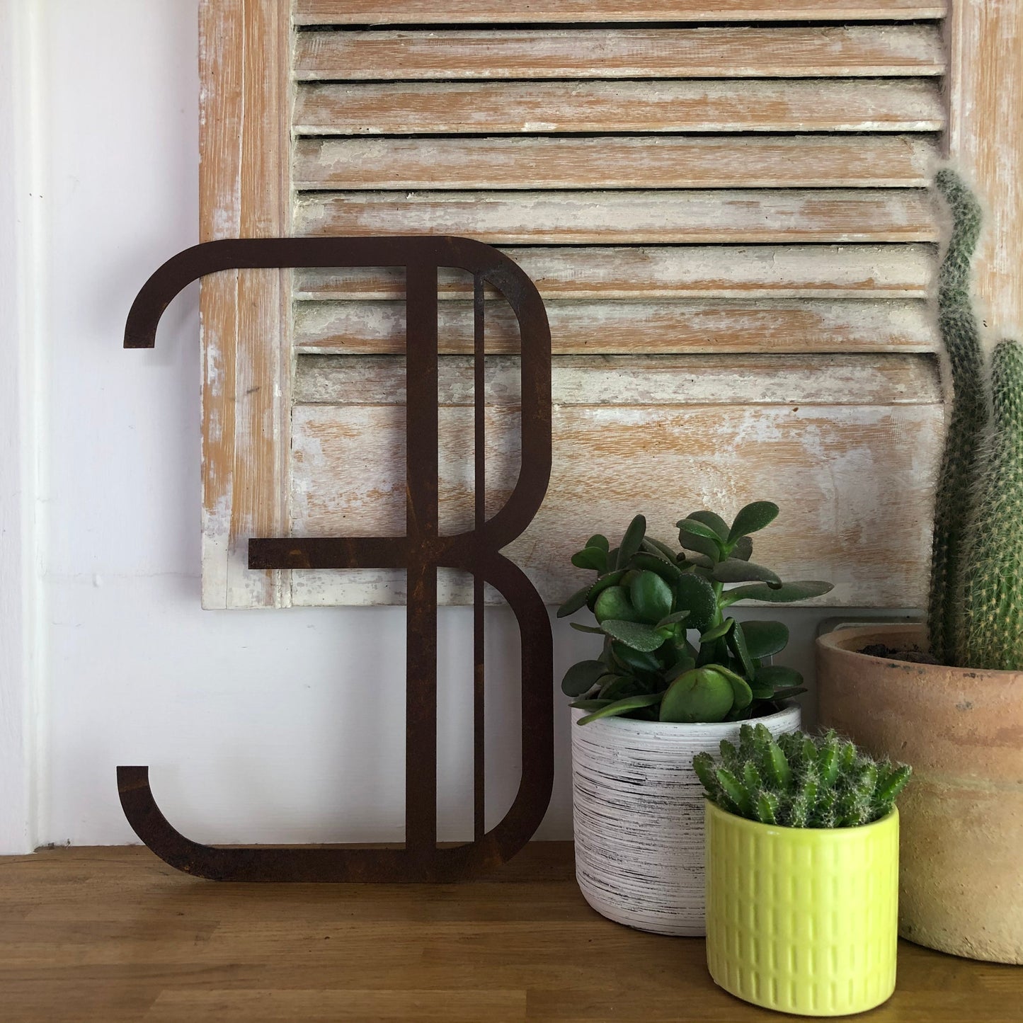 Rustic Art Deco Rusty Metal Alphabet Letters – Home & Garden A-Z 0-9