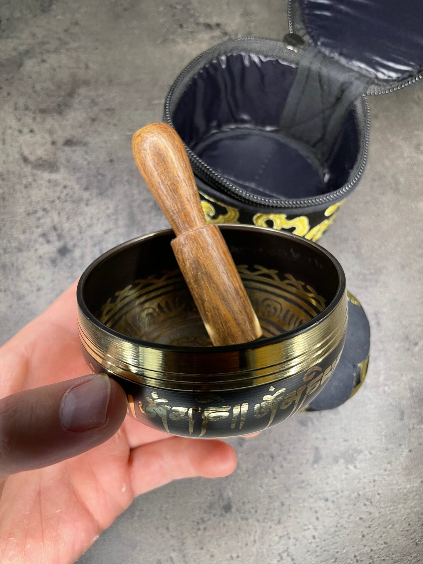 Tibetan singing bowl set