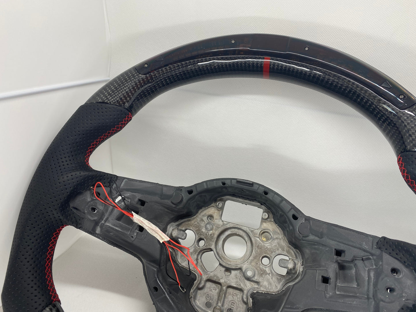 Volkswagen Polo AW MK6 GTI / R Line LED Display Carbon Fibre Steering Wheel (LED CUSTOM / 2018+ Models)
