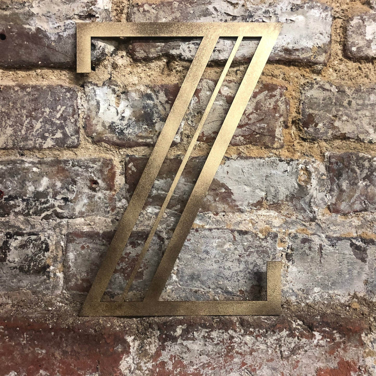 Gold Art Deco Metal Alphabet Letters – 5” or 12” Decorative Lettering A–Z