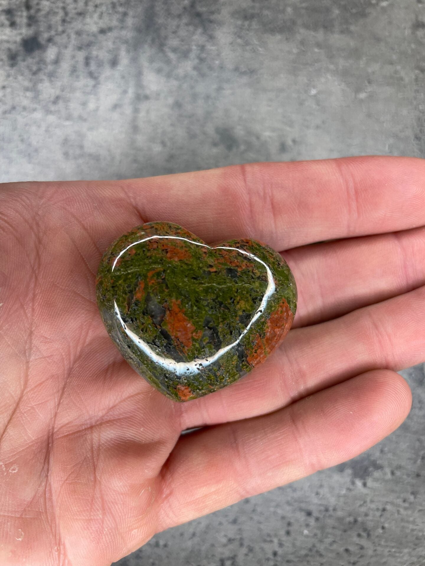 Unakite - Medium heart