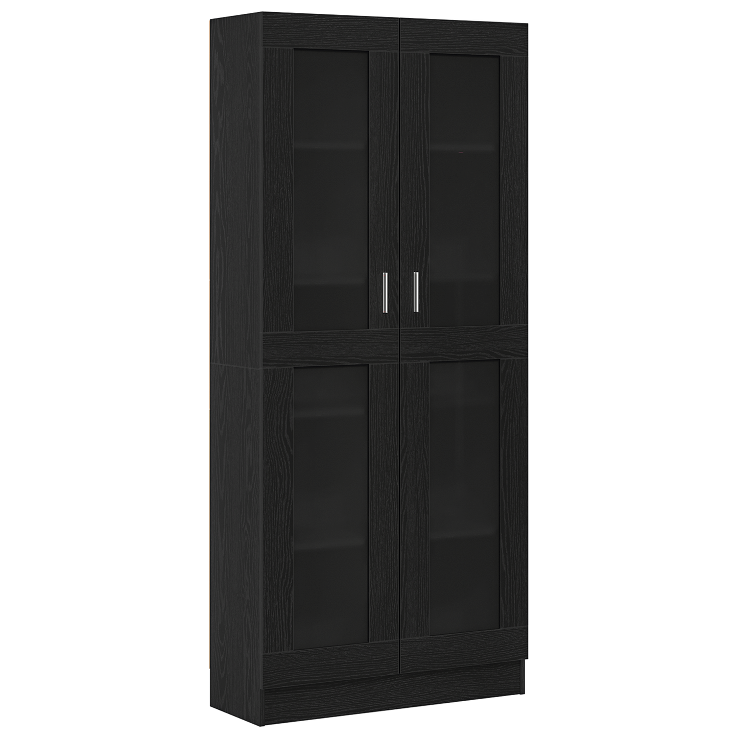 Book Cabinets - 2 Pack - Black Oak - 82.5 x 30.5 x 185 cm - Engineered Wood