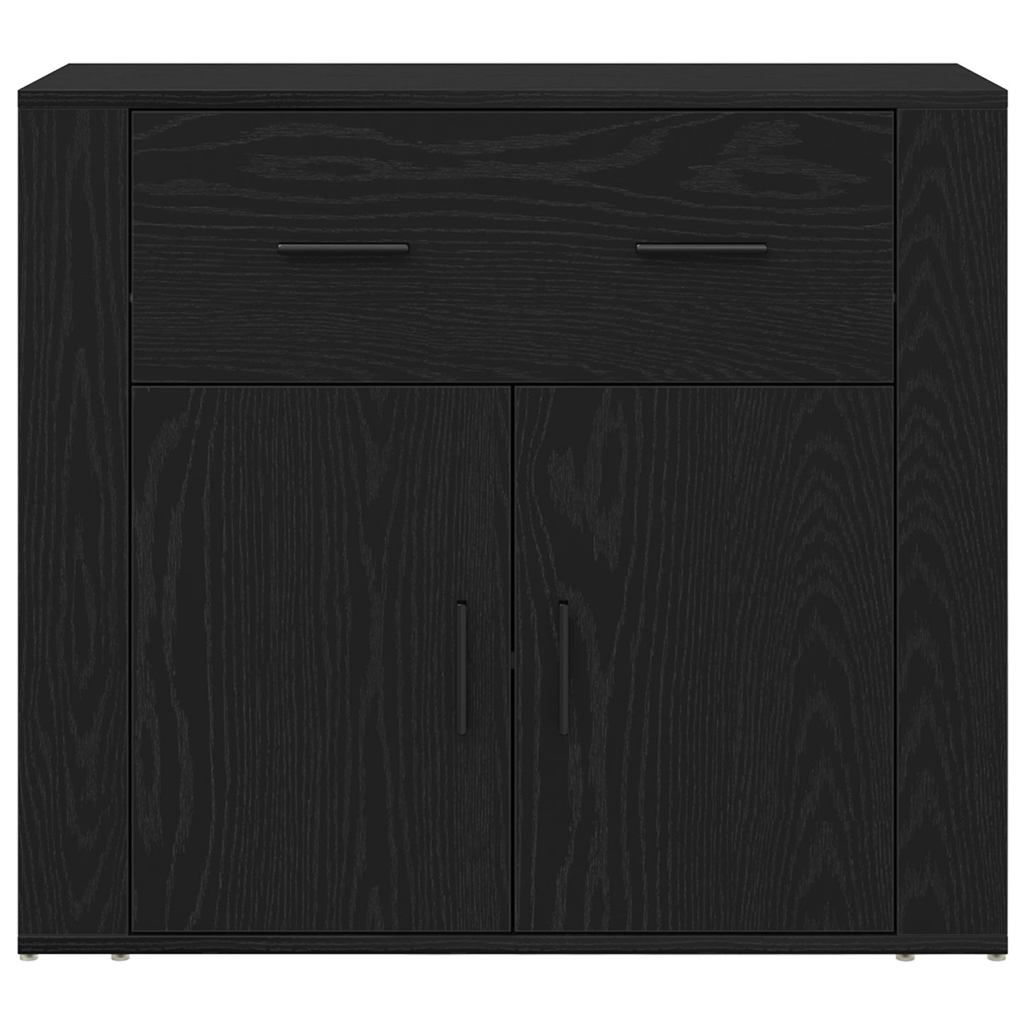 Highboard Black Oak Engineered Wood