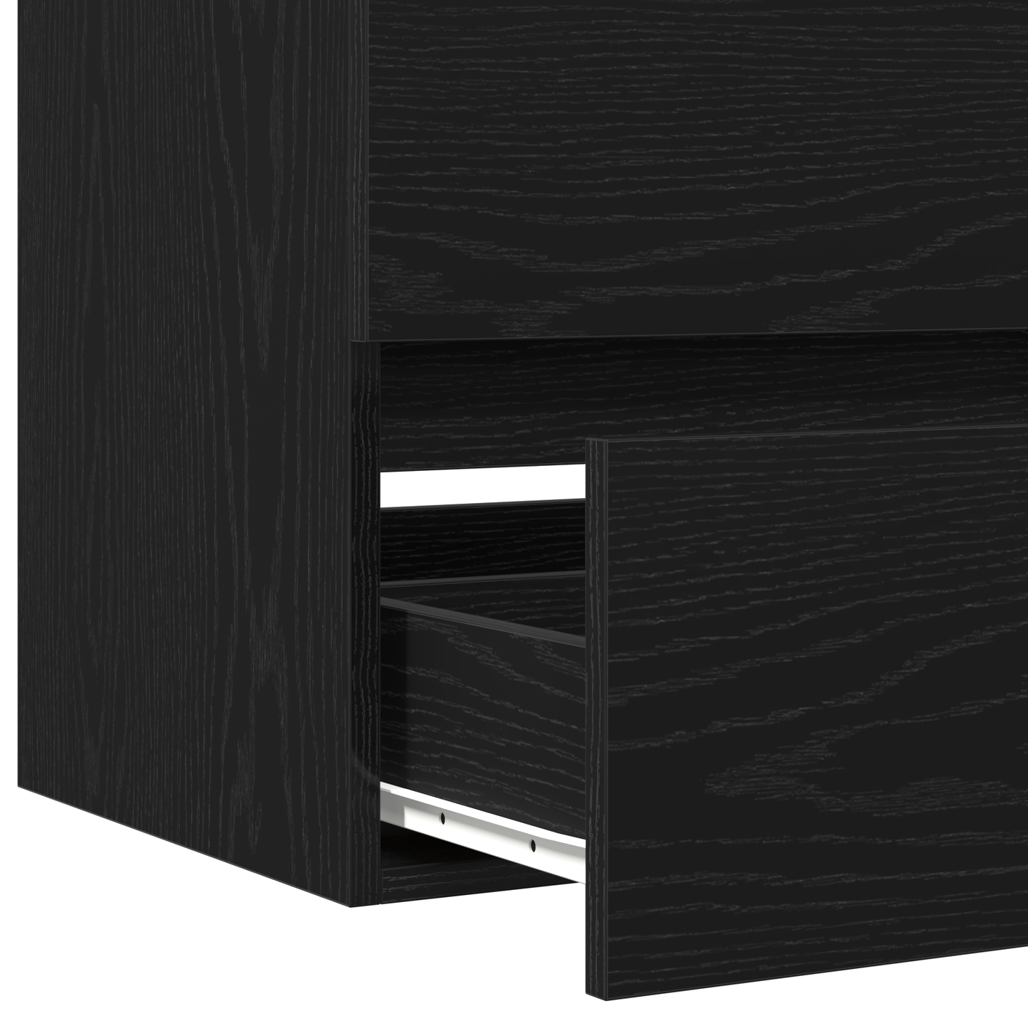 Sink Cabinet with Built-in Basin Black Oak Engineered Wood