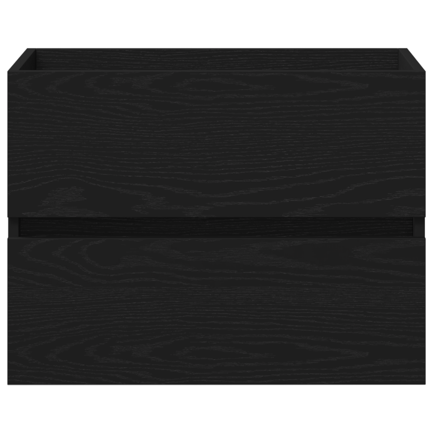 Sink Cabinet with Built-in Basin Black Oak Engineered Wood