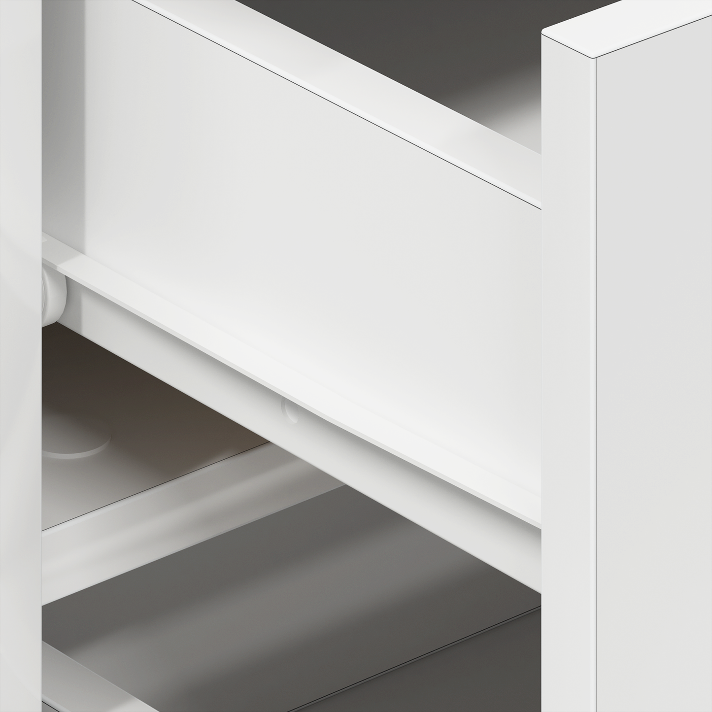 White Sideboard White Wood 120 x 36 x 69 cm Storage