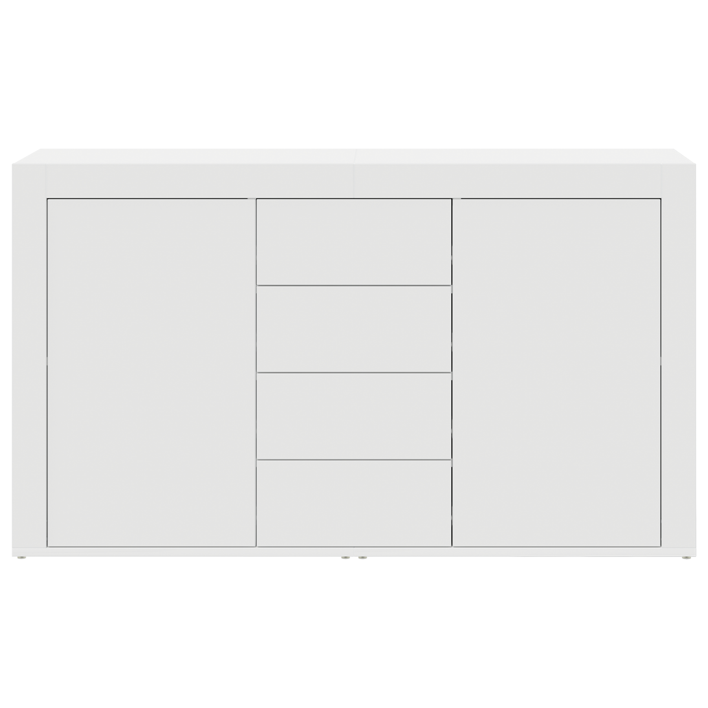 White Sideboard White Wood 120 x 36 x 69 cm Storage