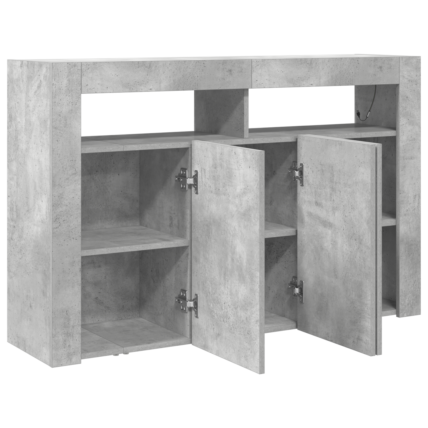 Sideboard Concrete Grey Engineered Wood 116 x 30 x 75 cm