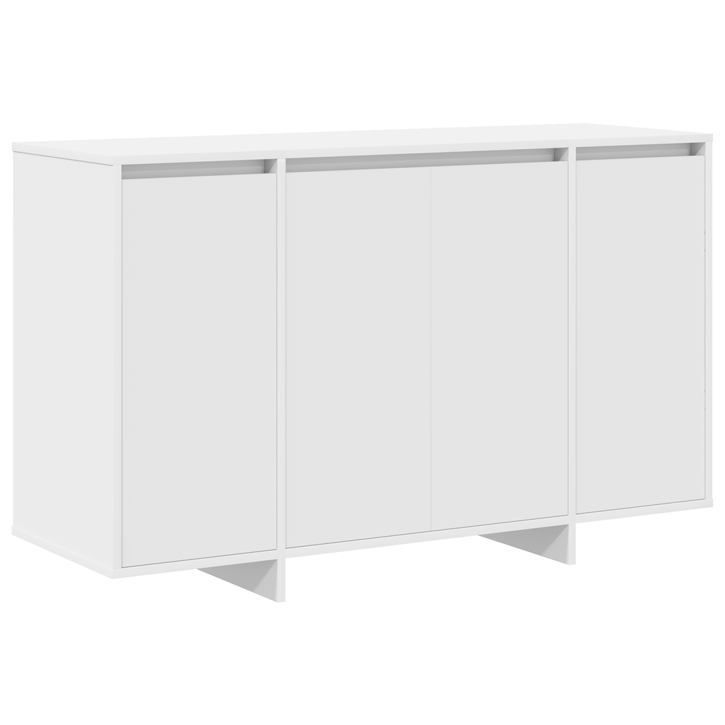 White Sideboard White Engineered Wood 120 x 41 x 75 cm