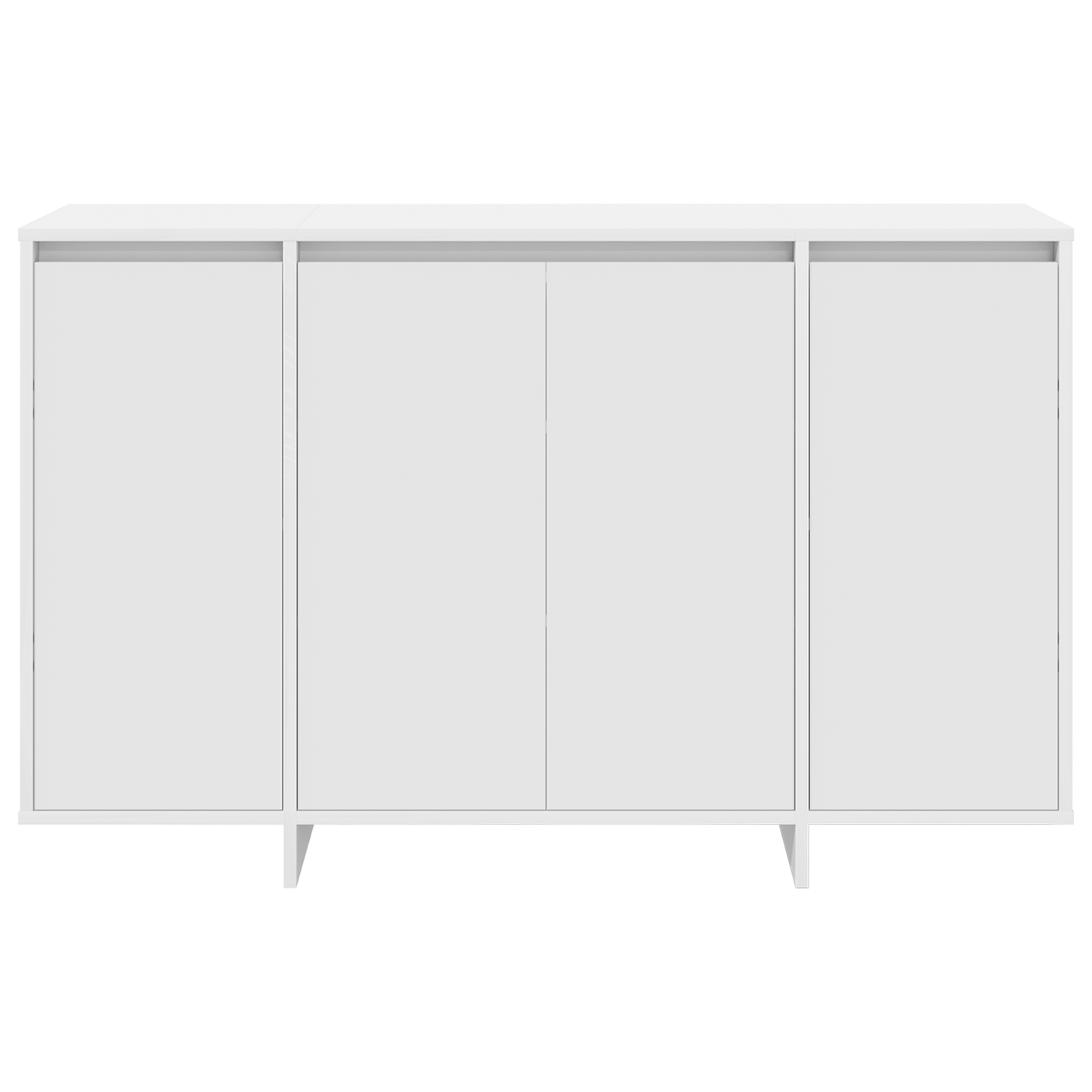 White Sideboard White Engineered Wood 120 x 41 x 75 cm