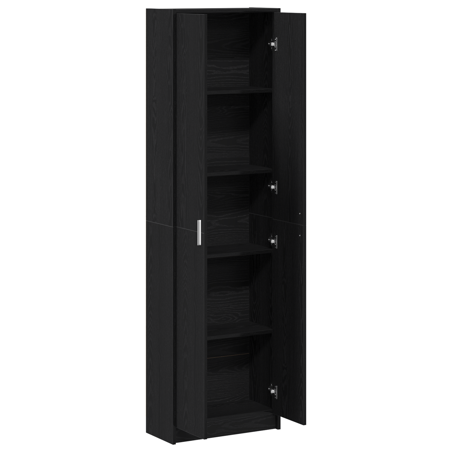 Wardrobe Black Oak 55x25x189 cm Engineered Wood