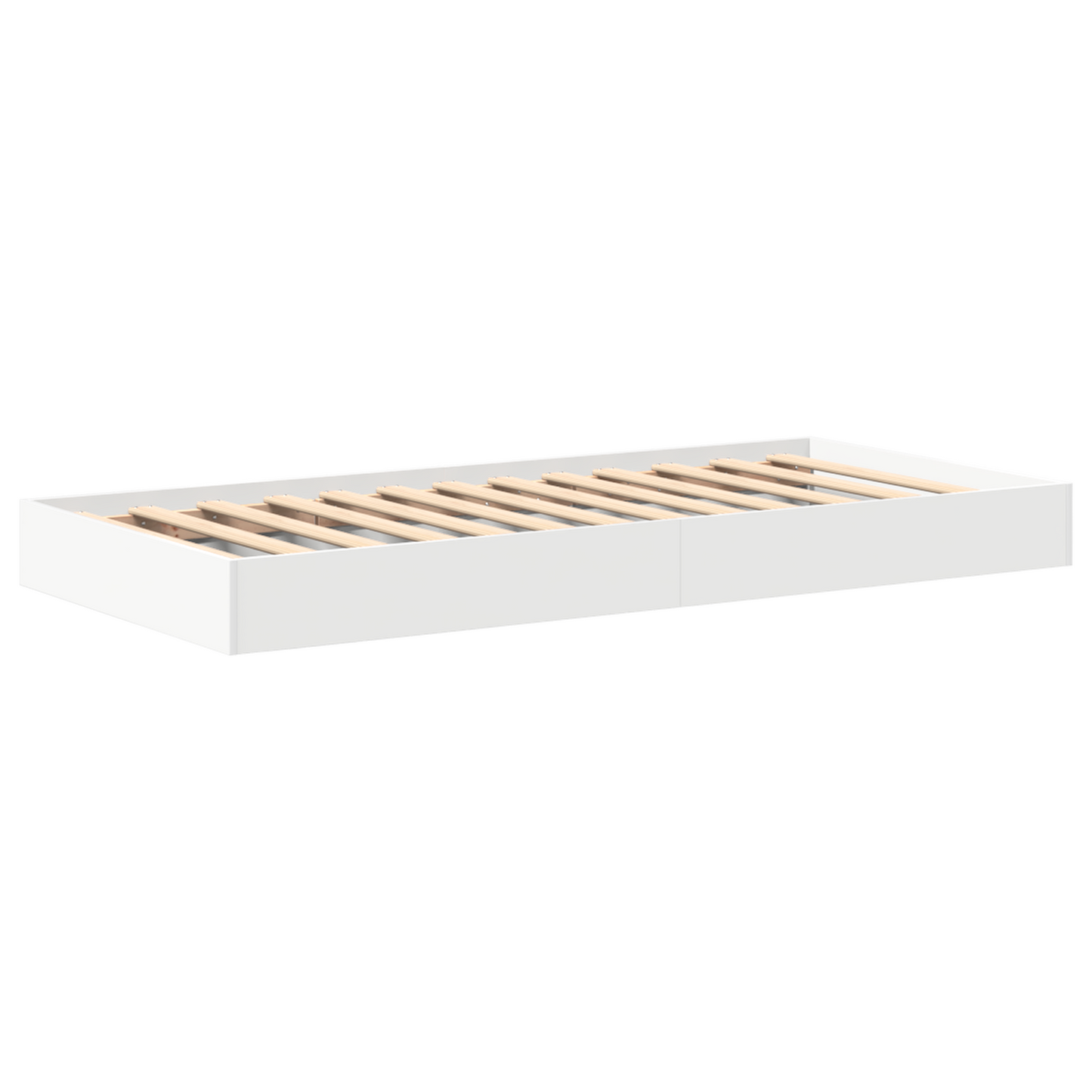Bookcase Bed White 100x200 cm Engineered Wood