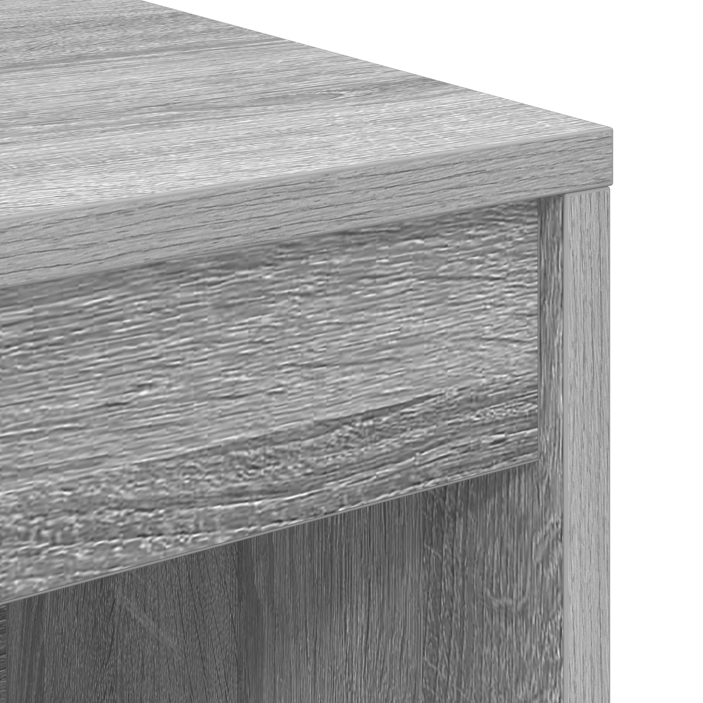 Desk with Storage Grey Sonoma Engineered Wood