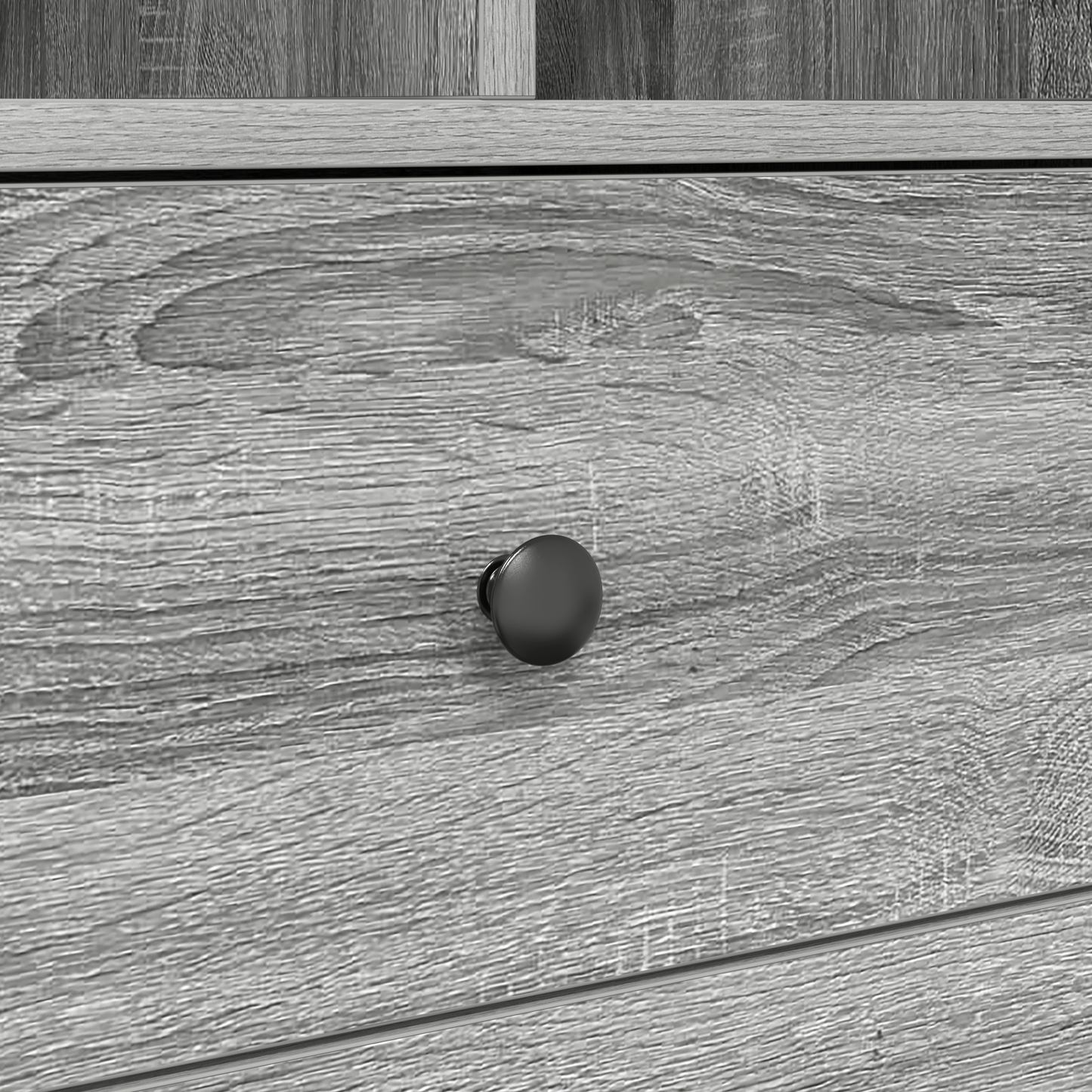 Desk with Storage Grey Sonoma Engineered Wood