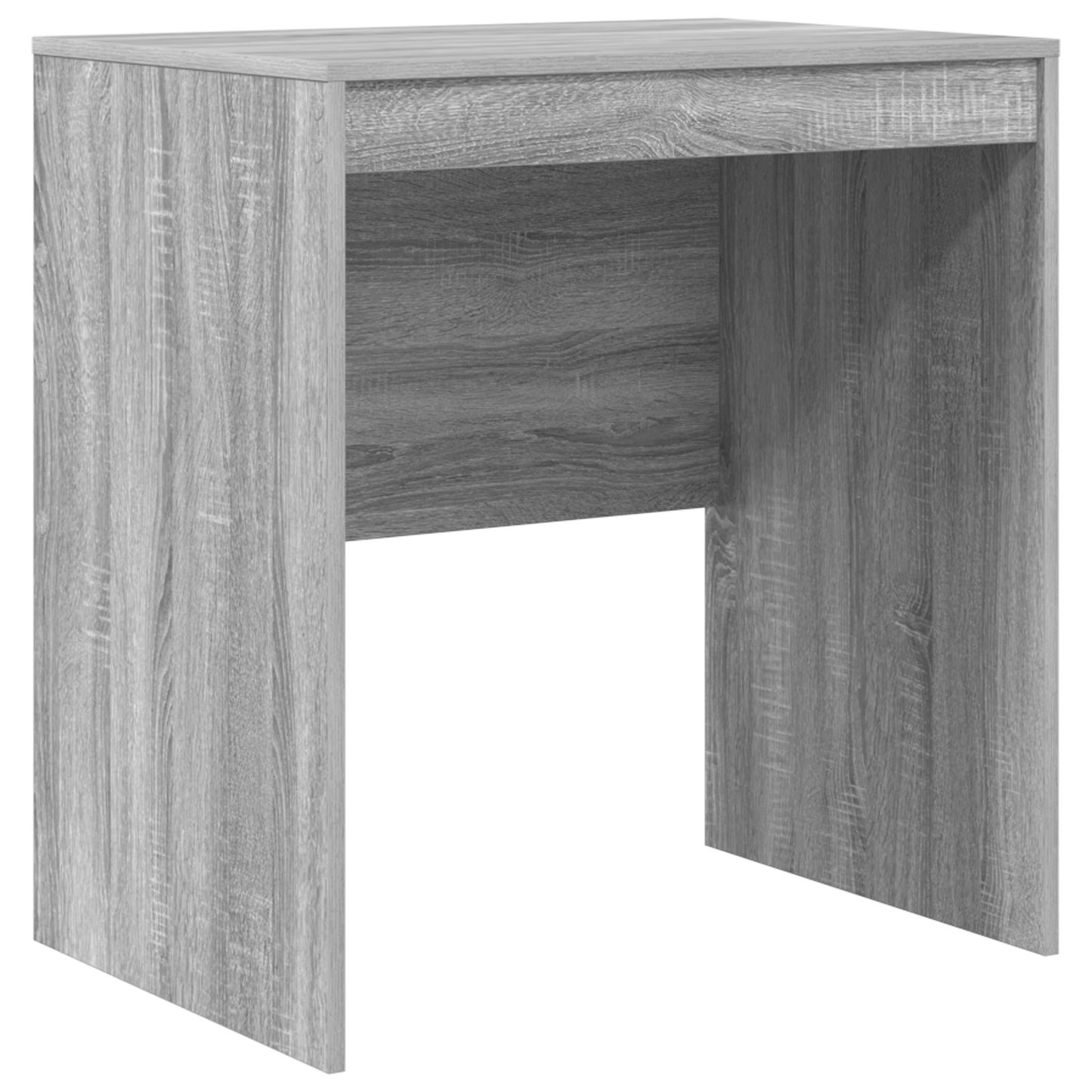 Desk with Storage Grey Sonoma Engineered Wood