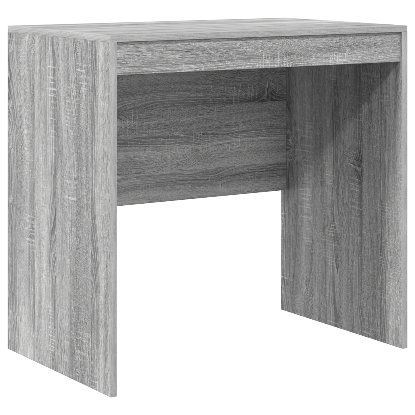 Desk with Storage Grey Sonoma Engineered Wood