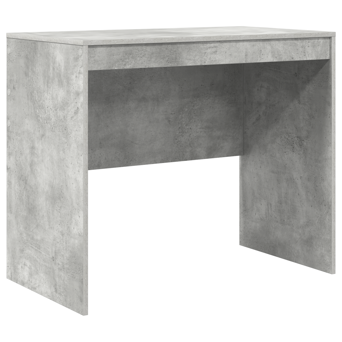 Desk with Storage Concrete Grey Engineered Wood