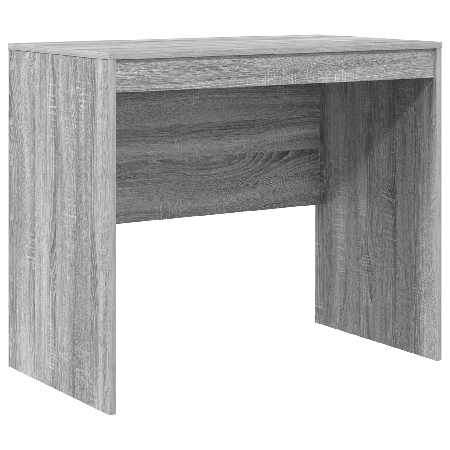 Desk with Storage Grey Sonoma Engineered Wood