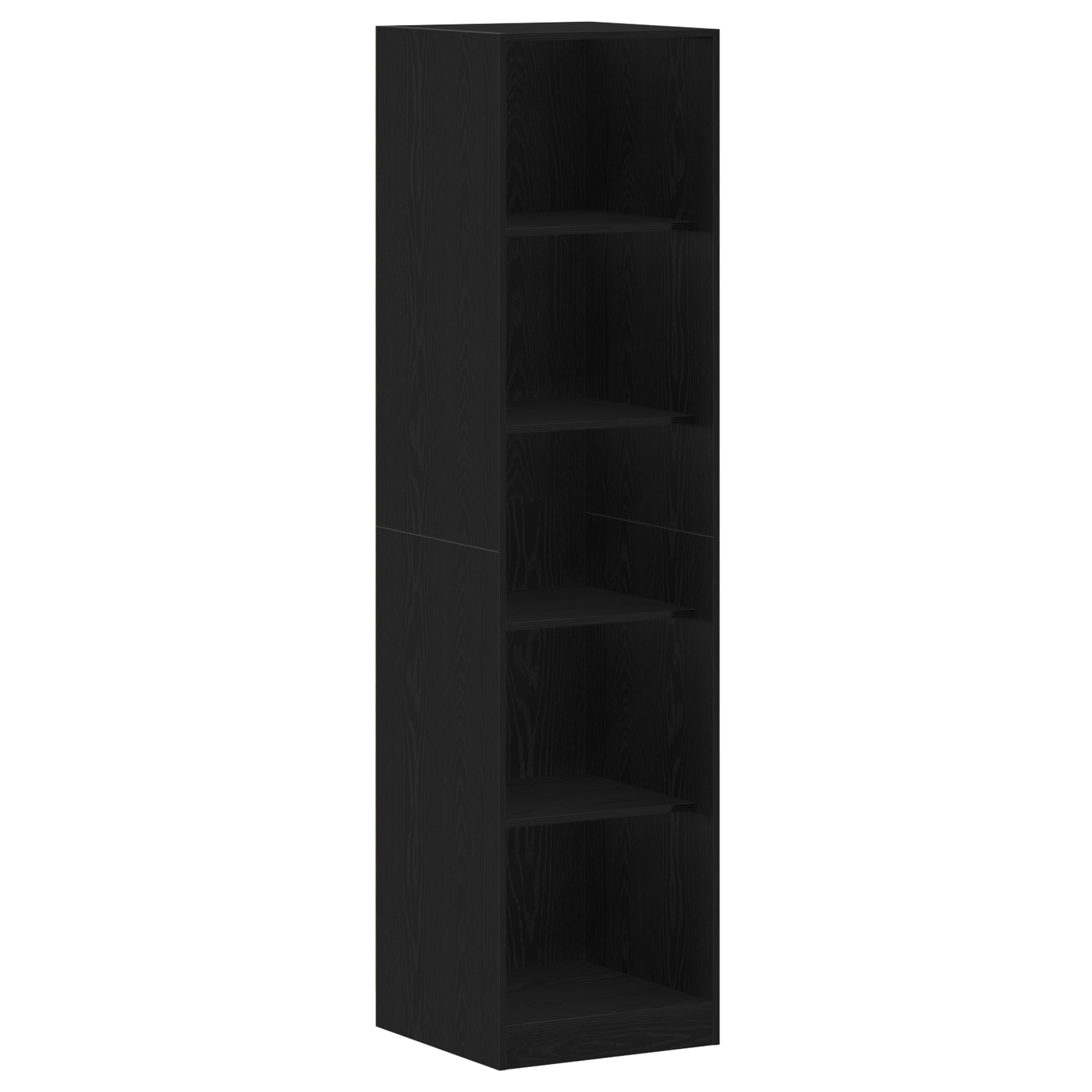 Black Oak Wardrobe - 50 x 50 x 200 cm - Made of Engineered Wood