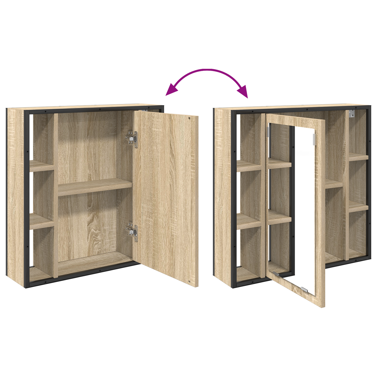 2 Piece Bathroom Furniture Set Sonoma Oak Engineered Wood