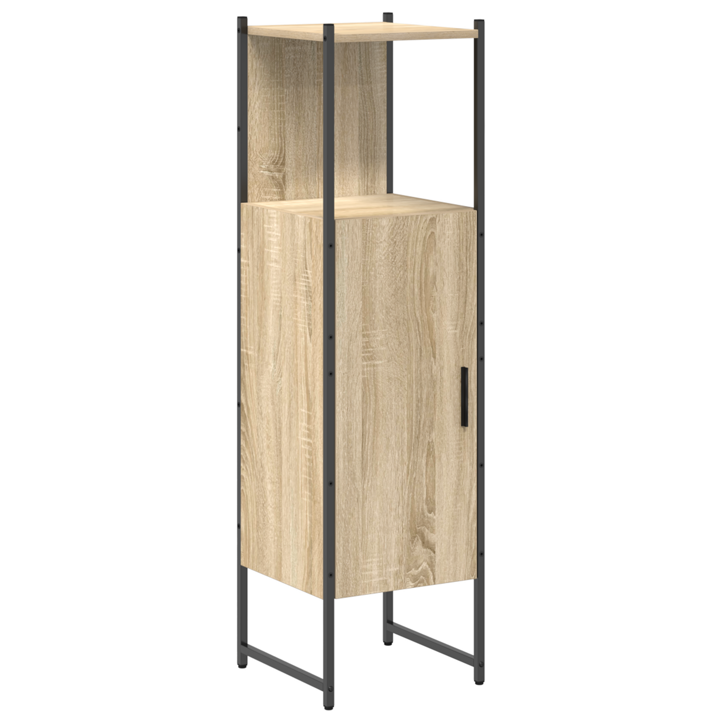3 Piece Bathroom Furniture Set Sonoma Oak Engineered Wood