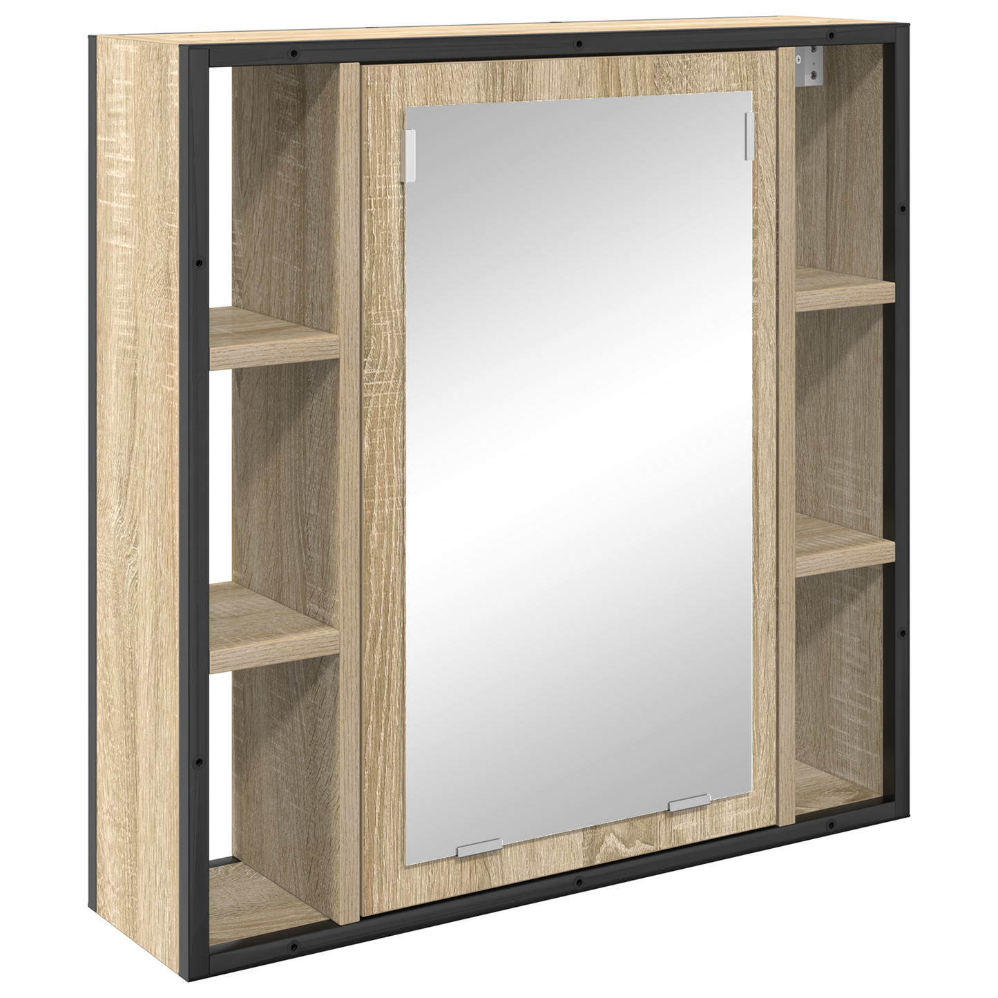 3 Piece Bathroom Furniture Set Sonoma Oak Engineered Wood