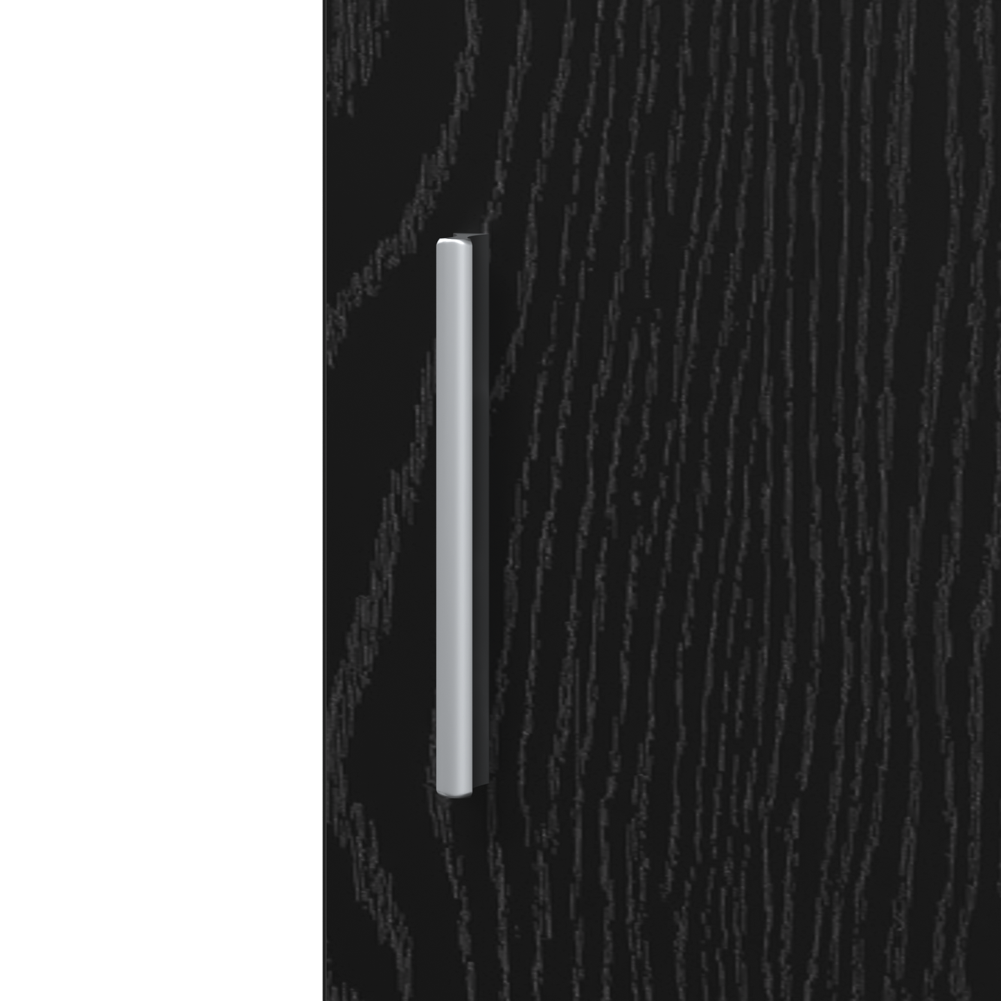 Highboard Black Oak 30x42.5x185 cm Engineered Wood