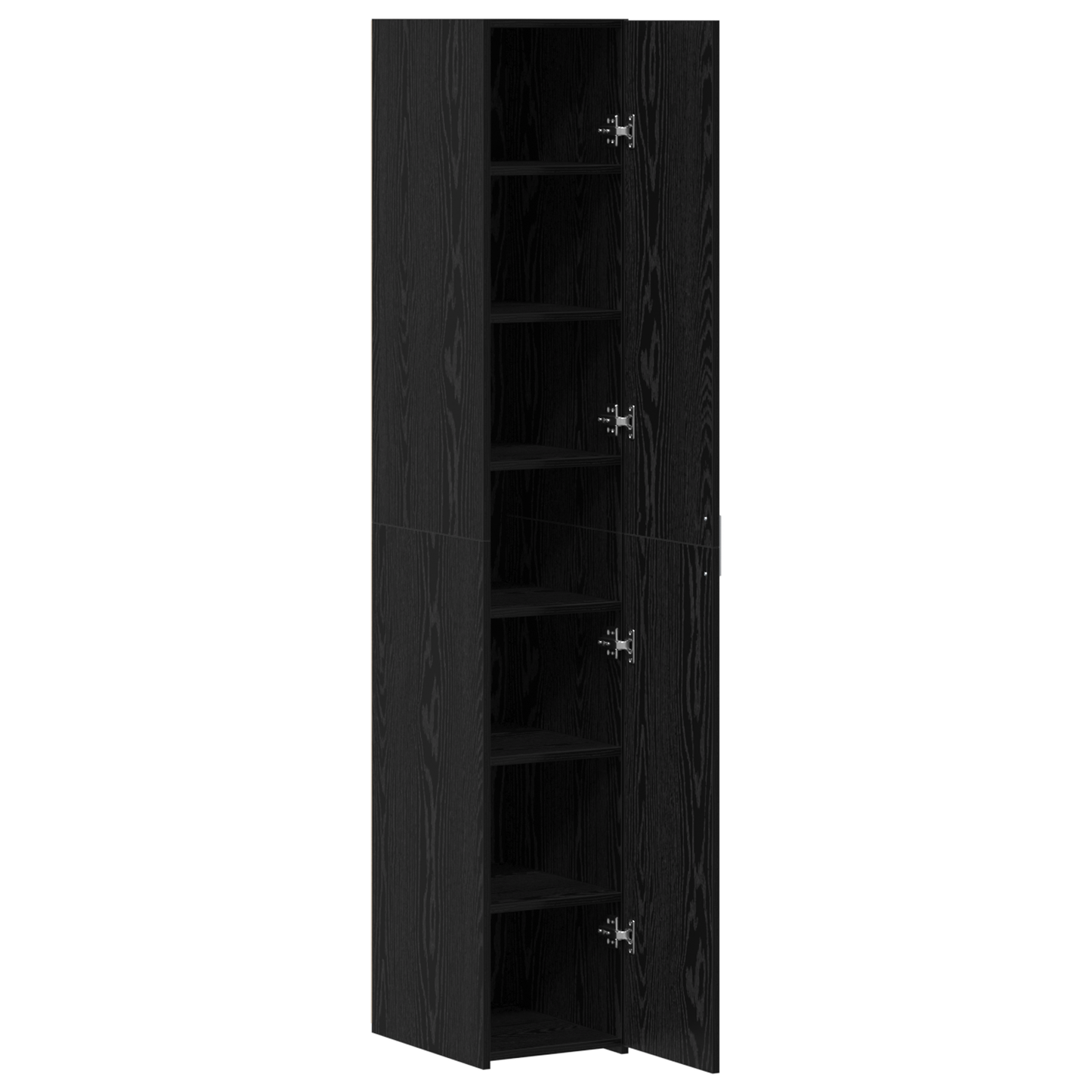 Highboard Black Oak 30x42.5x185 cm Engineered Wood