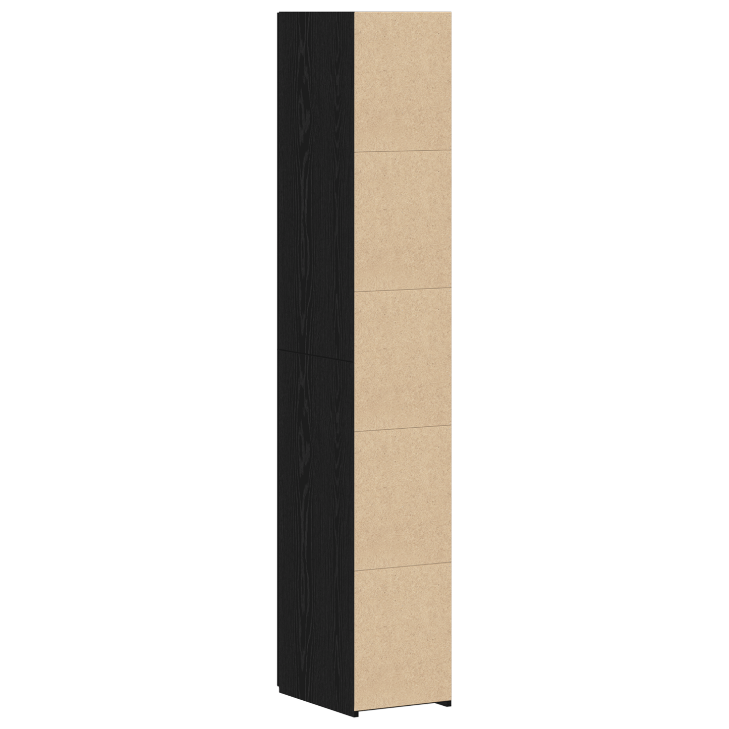 Highboard Black Oak 30x42.5x185 cm Engineered Wood