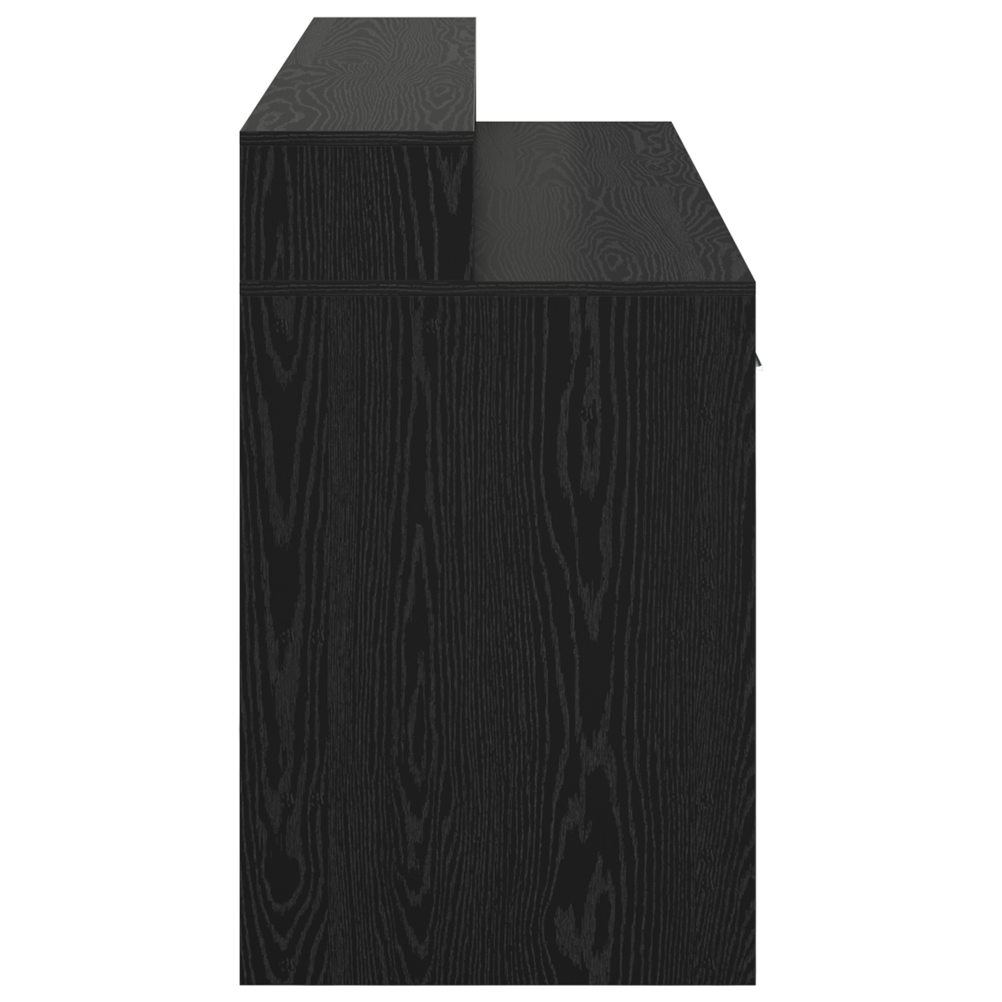 Modern Wooden 160cm Home Office Computer Desk Table With LED Lights & Storage