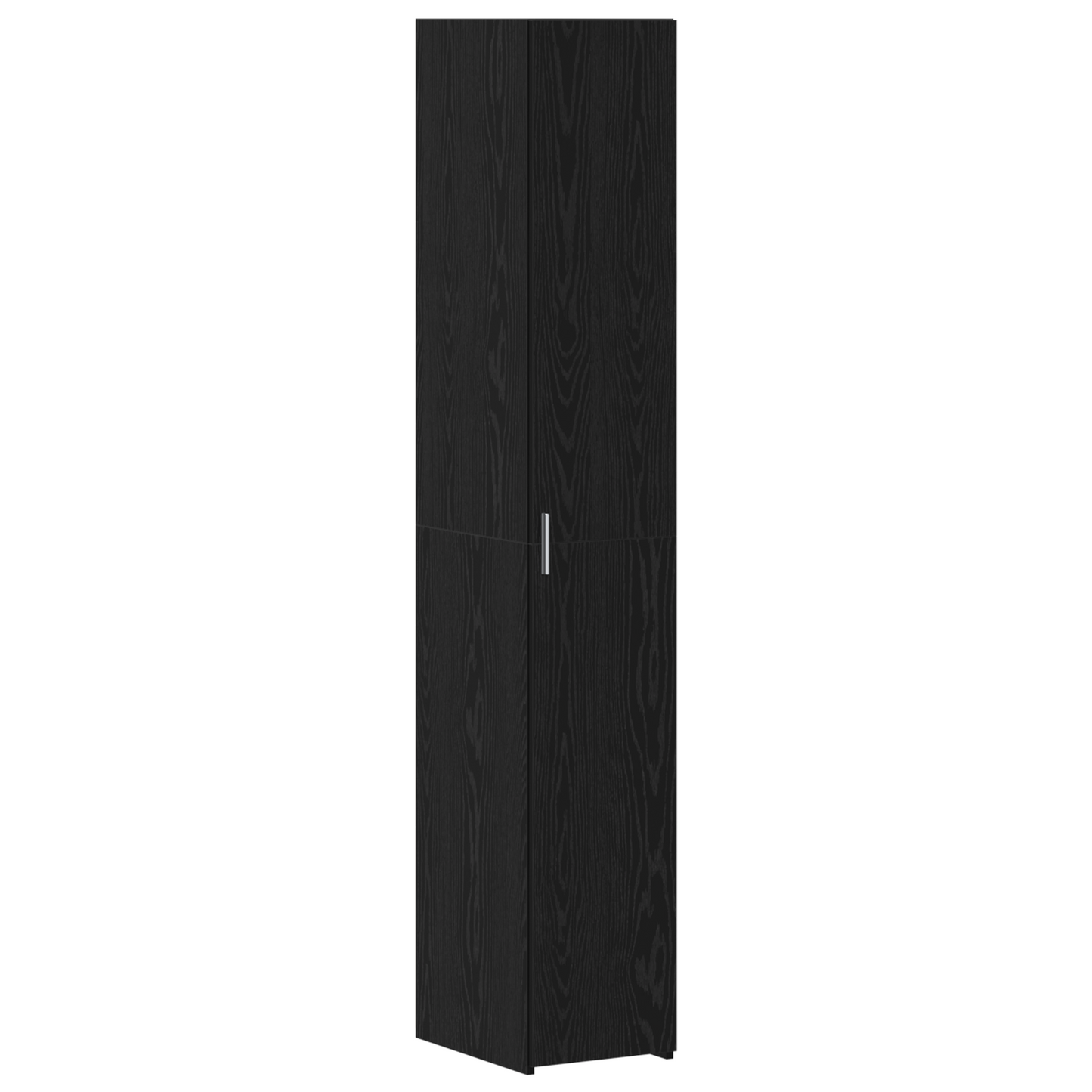 Slim Storage Cabinet Black Oak 30x42.5x225 cm Engineered Wood