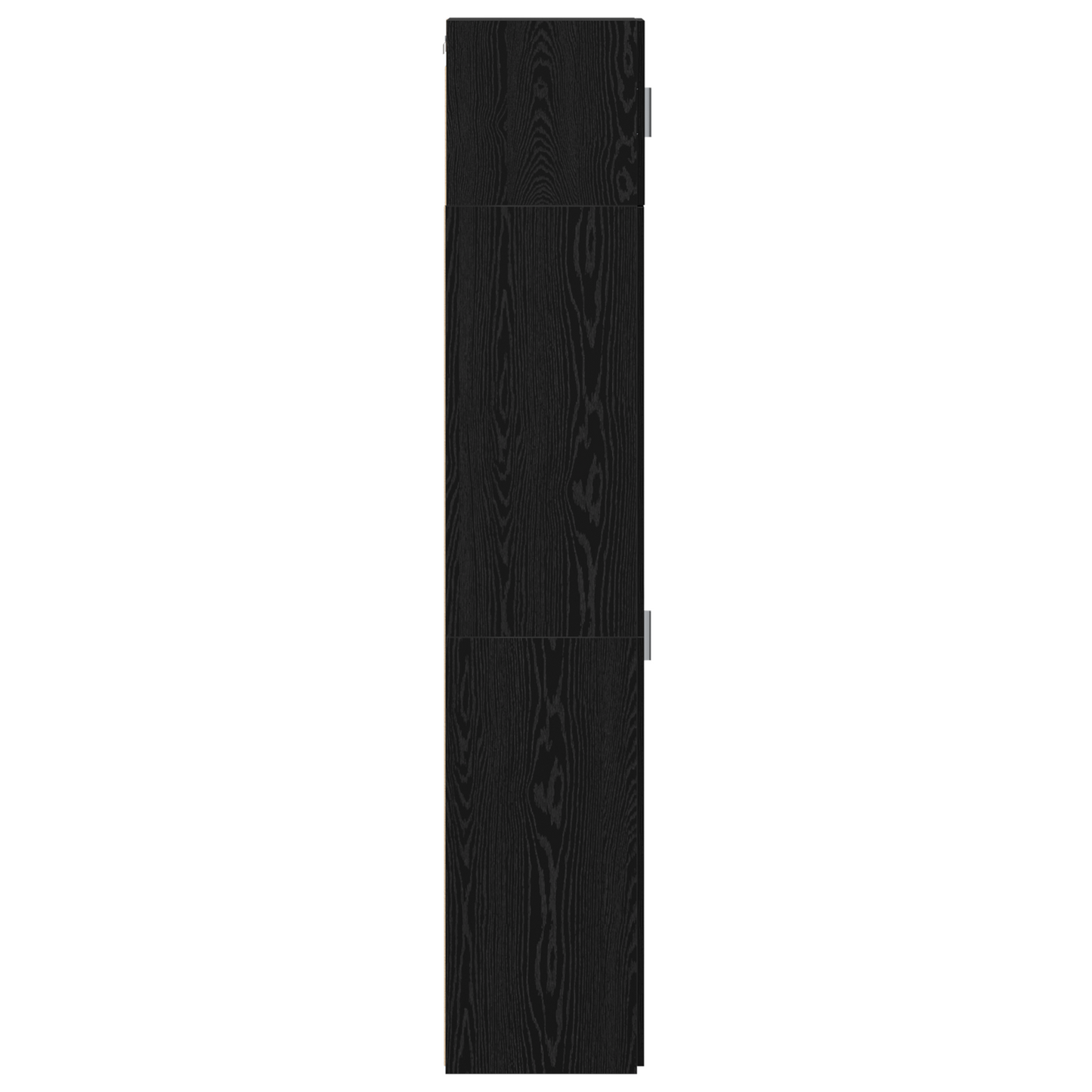 Slim Storage Cabinet Black Oak 30x42.5x225 cm Engineered Wood