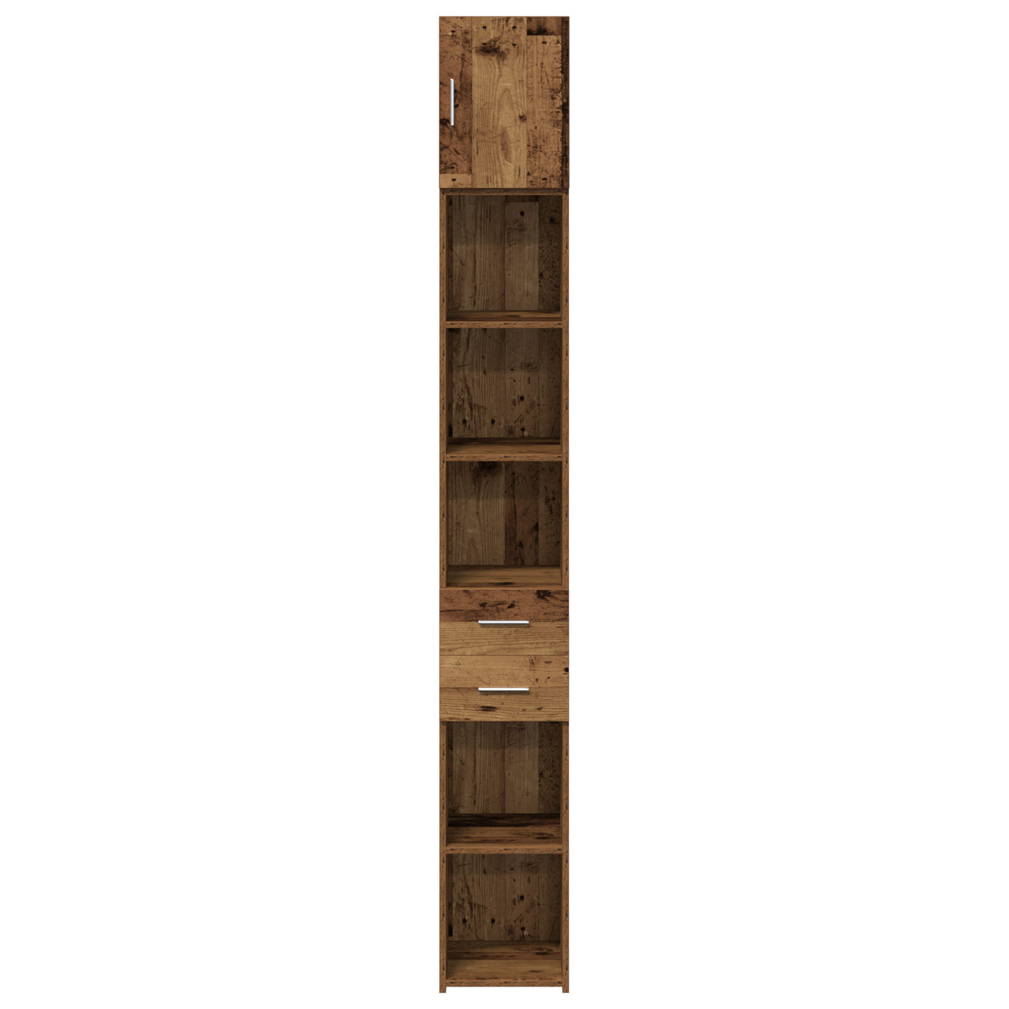 Slim Storage Cabinet Old Wood 30x42.5x225 cm Engineered Wood