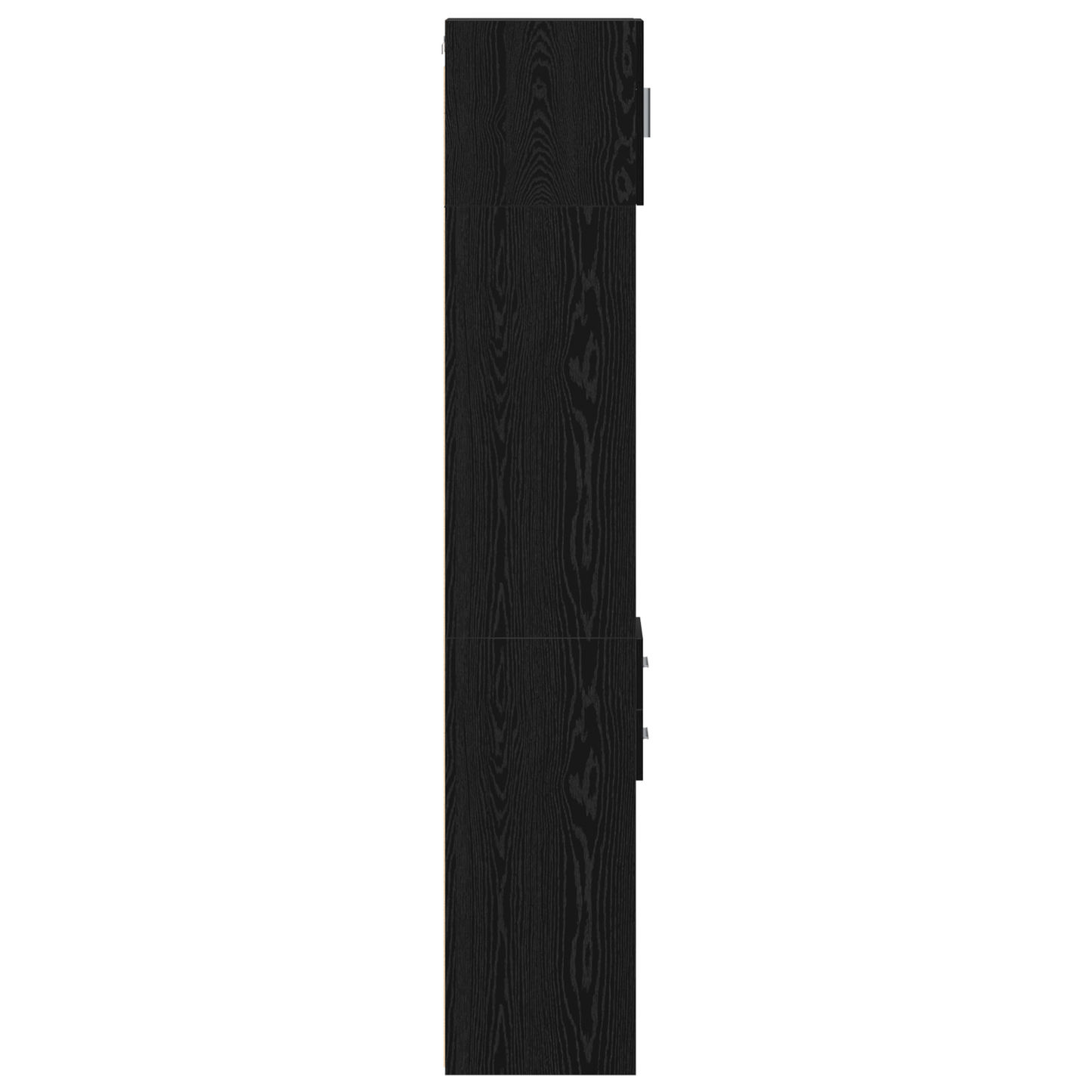 Slim Storage Cabinet Black Oak 30x42.5x225 cm Engineered Wood