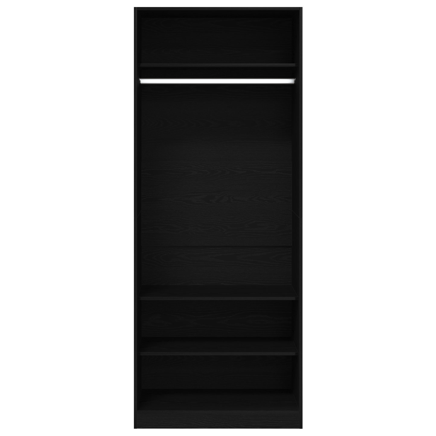 Wardrobe Black Oak Set of 2 Black oak Engineered wood